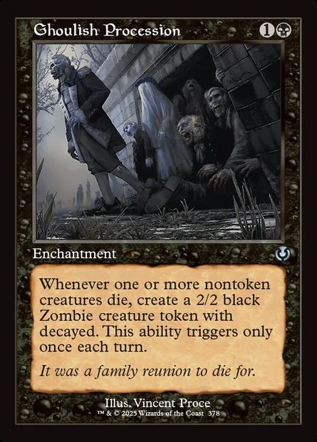 Ghoulish Procession, Magic card INR 378 — Innistrad Remastered set