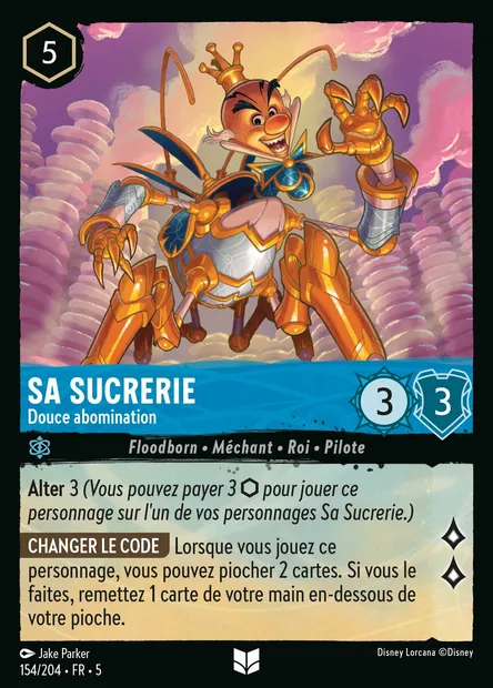 Sa Sucrerie - Douce abomination, carte Disney Lorcana CH5-154 — extension Ciel Scintillant