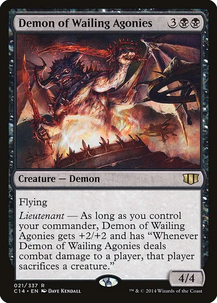 Demon of Wailing Agonies, Magic card C14 21 — Commander 2014 set