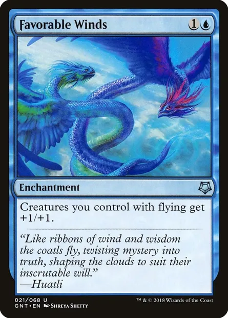 Favorable Winds, Magic card GNT 21 — Game Night set