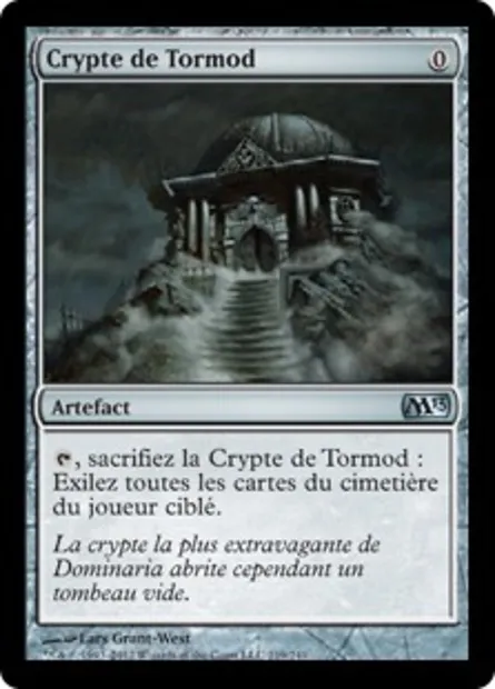 Crypte de Tormod, carte Magic M13 219 — extension Magic 2013
