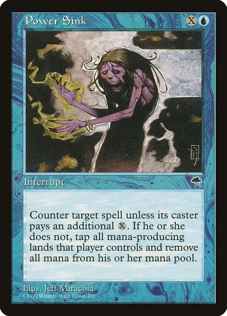 Power Sink, Magic card TMP 78 — Tempest set