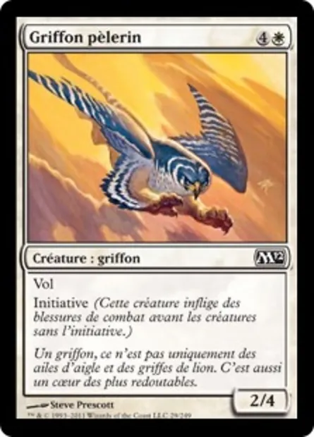 Griffon pèlerin, carte Magic M12 29 — extension Magic 2012