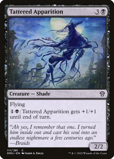 Tattered Apparition, Magic card DMU 111 — Dominaria United set