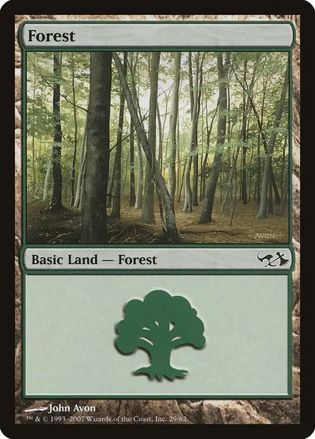 Forêt, carte Magic DD1 29 — extension Duel Decks: Elves vs. Goblins