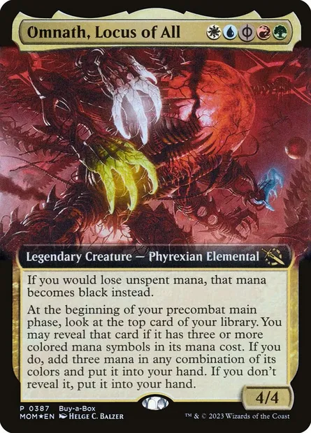Omnath, Locus of All, Magic card MOM 387 — March of the Machine set