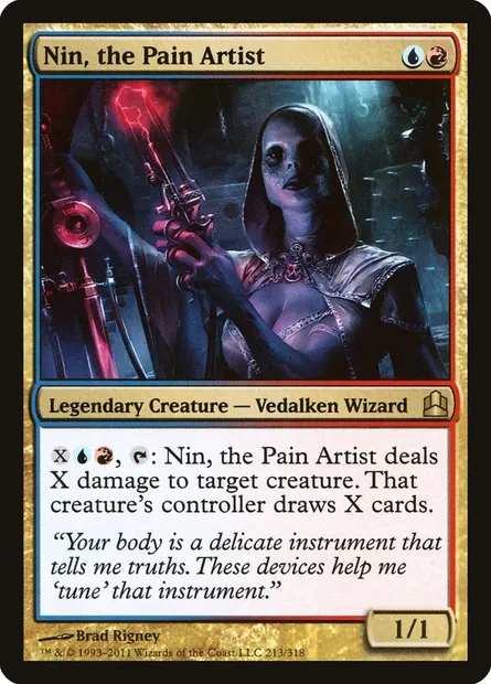 Nin, the Pain Artist, Magic card CMD 213 — Commander 2011 set
