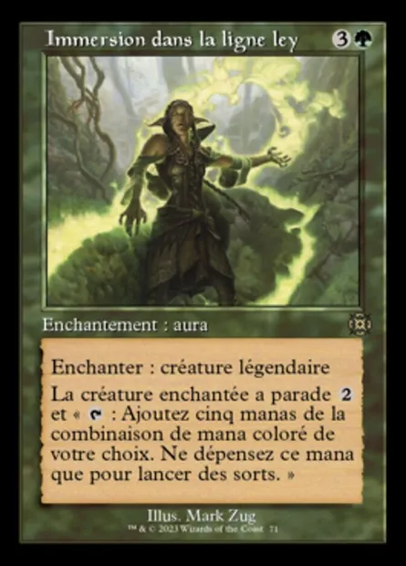 Immersion dans la ligne ley, carte Magic MAT 71 — extension L'invasion des machines : le jour d'après