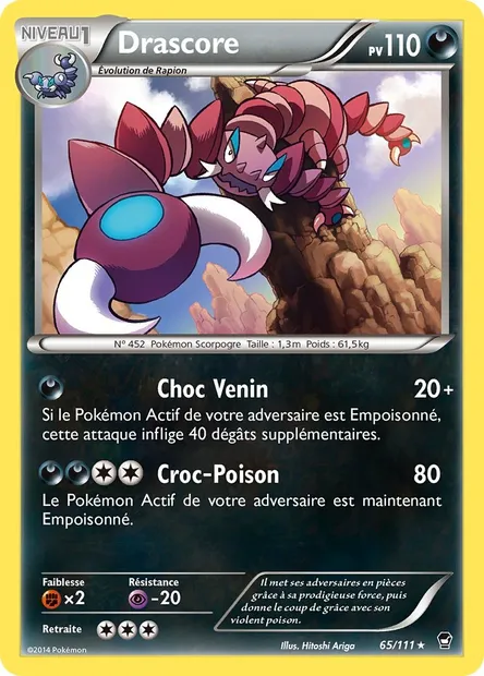 Drascore, carte Pokémon FFI 65 — extension Poings Furieux