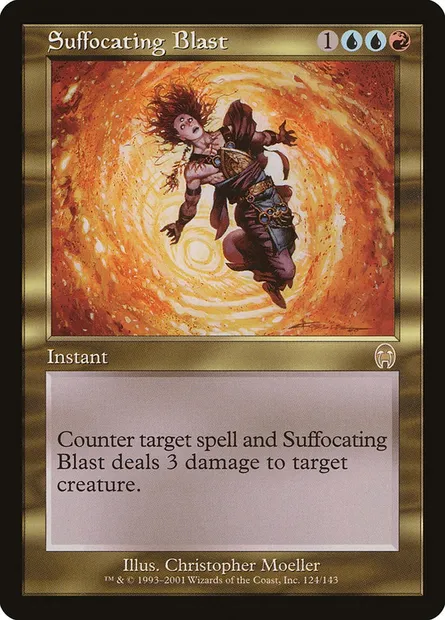 Suffocating Blast, Magic card APC 124 — Apocalypse set