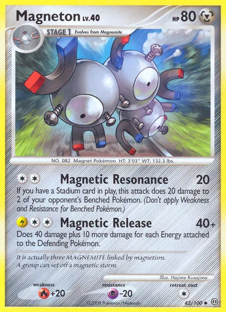 Magnéton, carte Pokémon SF 42 — extension Tempête