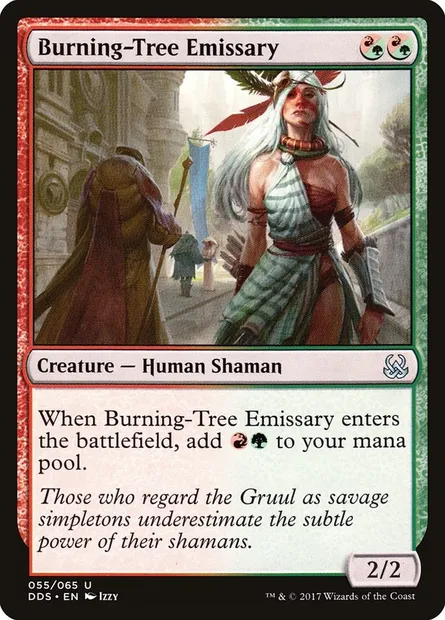 Burning-Tree Emissary, Magic card DDS 55 — Duel Decks: Mind vs. Might set