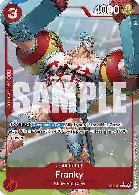 Franky, One Piece card ST21-011 — GEAR5 set