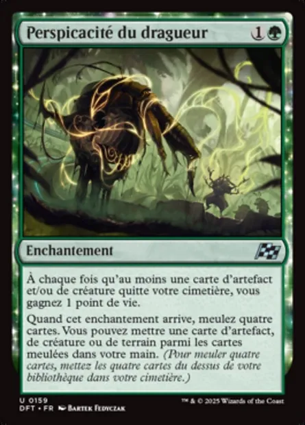 Perspicacité du dragueur, carte Magic DFT 159 — extension Aetherdrift