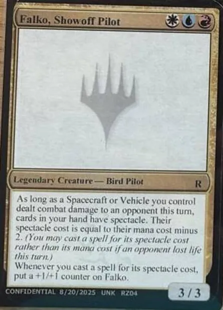 Falko, Showoff Pilot, carte Magic UNK RZ04s — extension Unknown Event