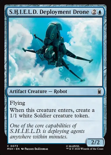 S.H.I.E.L.D. Deployment Drone, Magic card MSH 73 — Marvel Super Heroes set