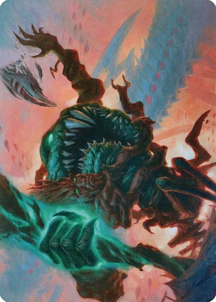 Yargle and Multani // Yargle and Multani, carte Magic AMOM 53 — extension March of the Machine Art Series