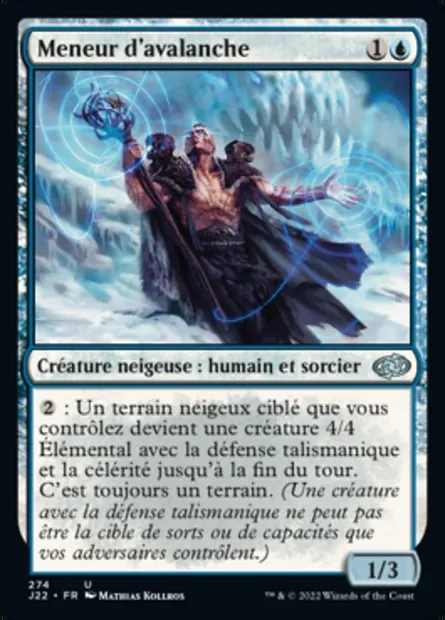 Meneur d'avalanche, carte Magic J22 274 — extension Jumpstart 2022
