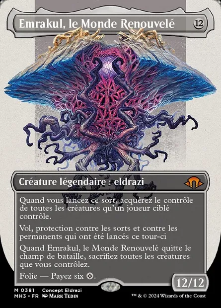 Emrakul, le Monde Renouvelé, carte Magic MH3 381 — extension Modern Horizons 3
