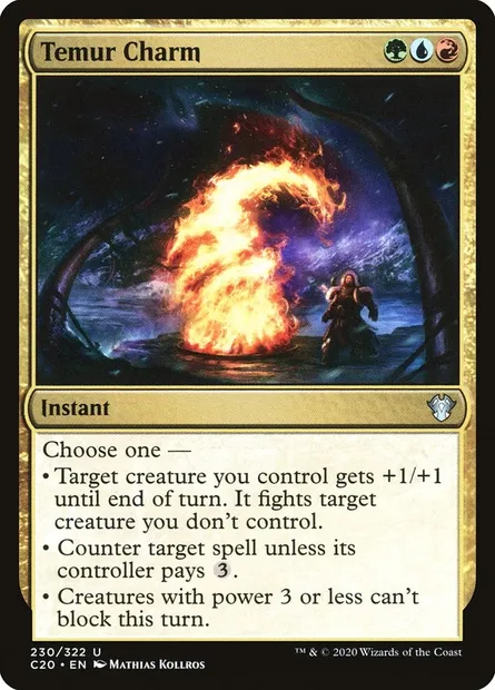 Temur Charm, Magic card C20 230 — Commander 2020 set