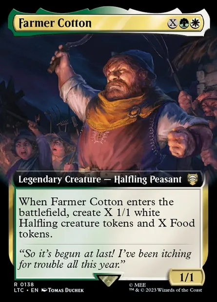 Farmer Cotton, Magic card LTC 138 — Tales of Middle-earth Commander set