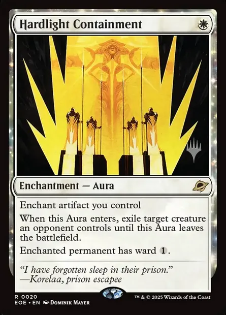 Hardlight Containment, Magic card PEOE 20p — Edge of Eternities Promos set