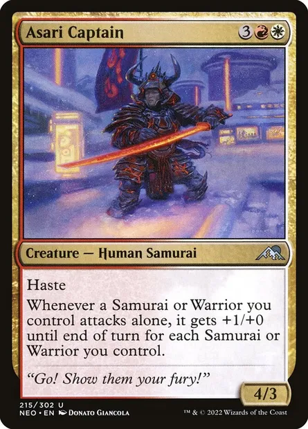 Asari Captain, Magic card NEO 215 — Kamigawa: Neon Dynasty set