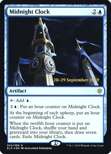 Midnight Clock, Magic card PELD 54s — Throne of Eldraine Promos set