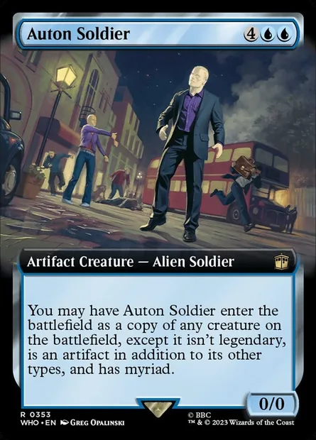 Auton Soldier, Magic card WHO 353 — Doctor Who set
