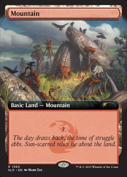Mountain, Magic card SLD 1360 — Secret Lair Drop set