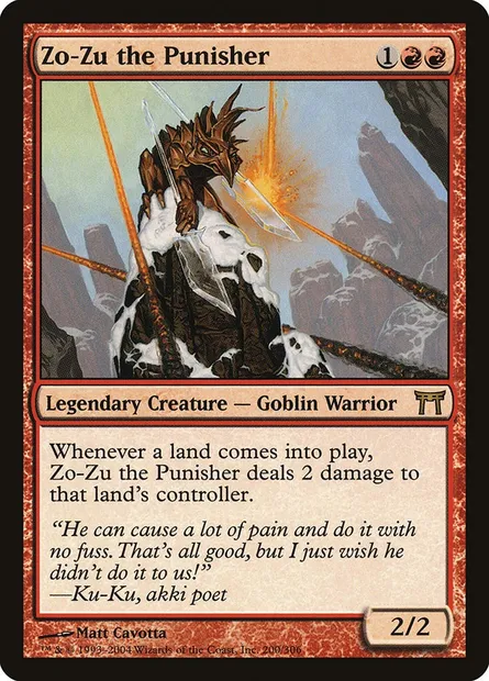 Zo-Zu the Punisher, Magic card CHK 200 — Champions of Kamigawa set
