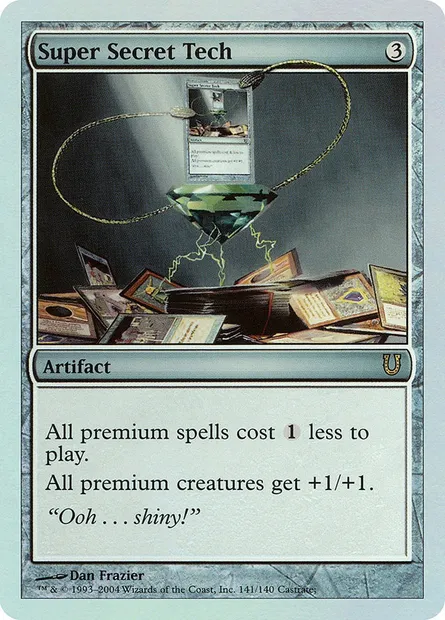 Super Secret Tech, Magic card UNH 141 — Unhinged set
