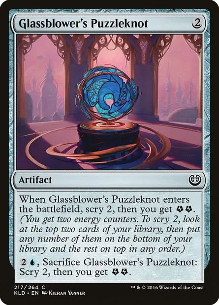 Glassblower's Puzzleknot, Magic card KLD 217 — Kaladesh set