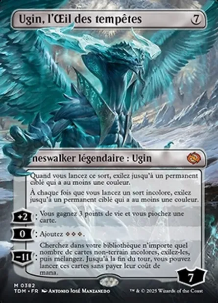 Ugin, l'Œil des tempêtes, carte Magic TDM 382 — extension Tarkir: Dragonstorm