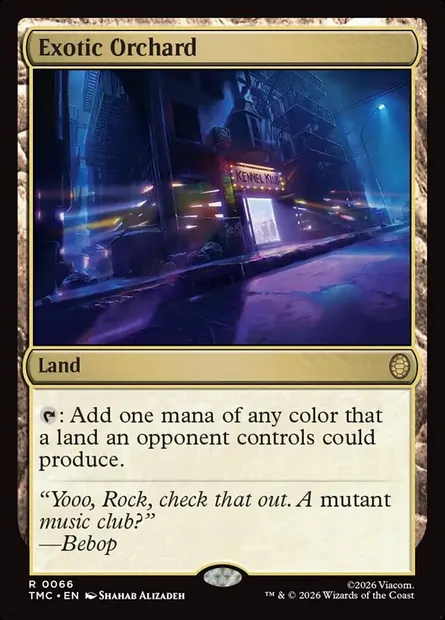 Exotic Orchard, Magic card TMC 66 — Teenage Mutant Ninja Turtles Eternal set