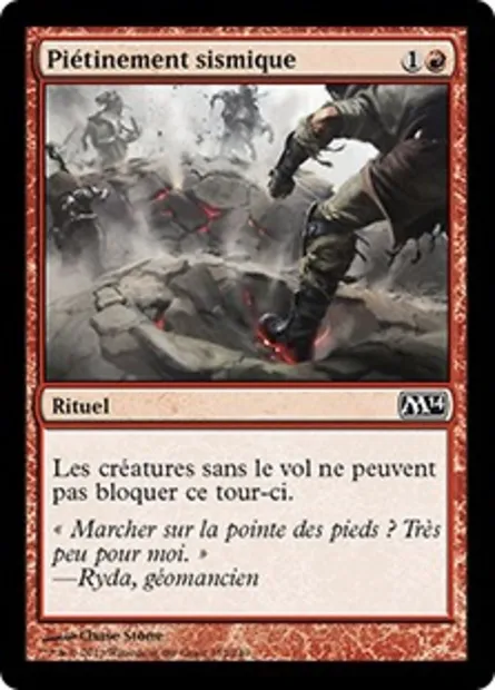 Piétinement sismique, carte Magic M14 152 — extension Magic 2014
