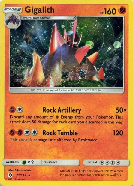 Gigalithe, carte Pokémon TDX 071-4 — extension Theme Deck & Blisters Exclusives
