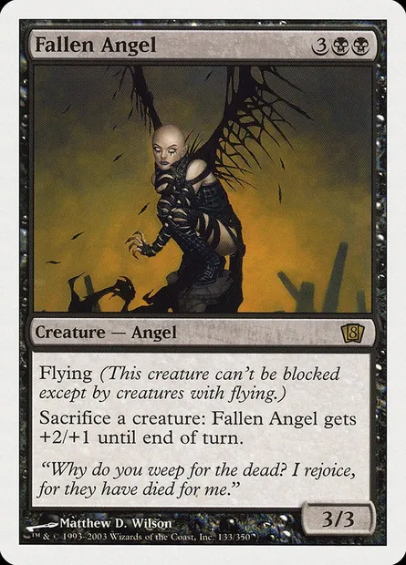 Fallen Angel, Magic card 8ED 133 — Eighth Edition set