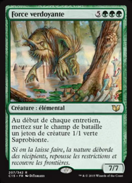 Force verdoyante, carte Magic C15 207 — extension Commander 2015