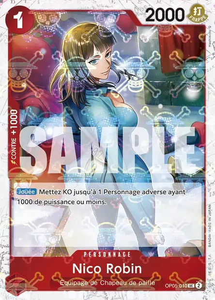 Nico Robin, carte One Piece OP05-010 — extension AWAKENING OF THE NEW ERA