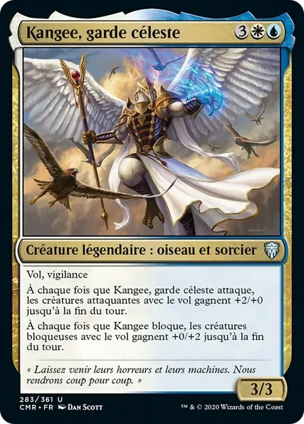 Kangee, garde céleste, carte Magic CMR 283 — extension Commander Legends