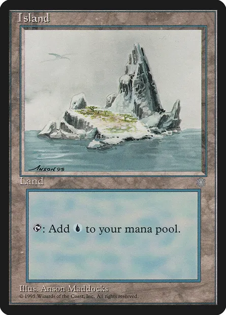 Island, Magic card ICE 369 — Ice Age set