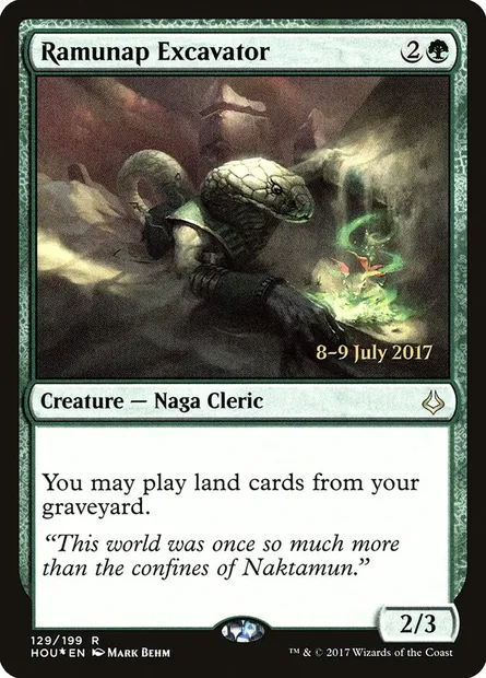 Ramunap Excavator, Magic card PHOU 129s — Hour of Devastation Promos set