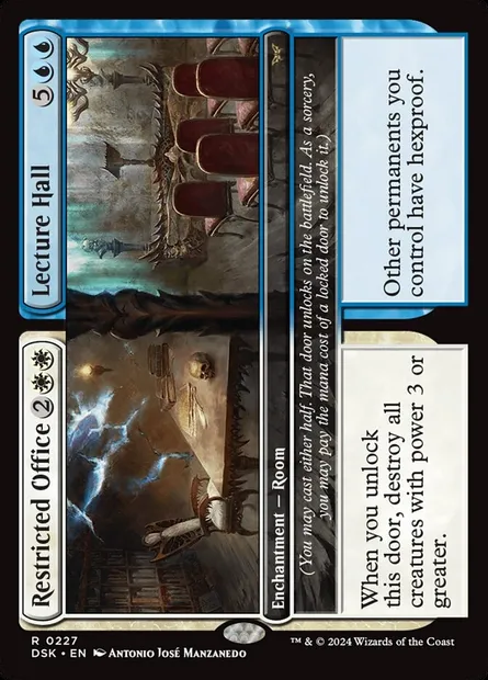 Restricted Office // Lecture Hall, Magic card DSK 227 — Duskmourn: House of Horror set