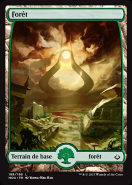 Forêt, carte Magic HOU 189 — extension L’âge de la destruction