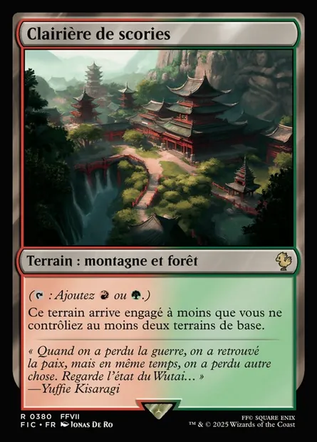 Clairière de scories, carte Magic FIC 380 — extension Final Fantasy Commander