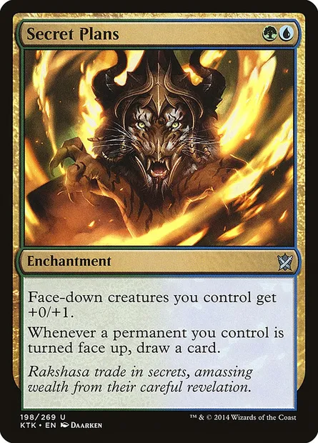 Secret Plans, Magic card KTK 198 — Khans of Tarkir set