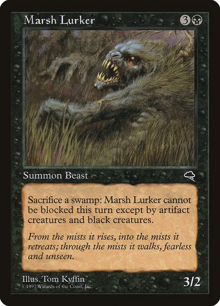 Marsh Lurker, Magic card TMP 144 — Tempest set