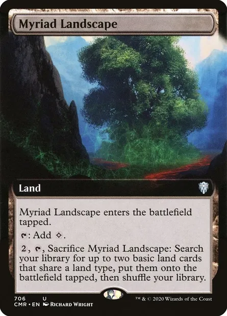 Myriad Landscape, Magic card CMR 706 — Commander Legends set