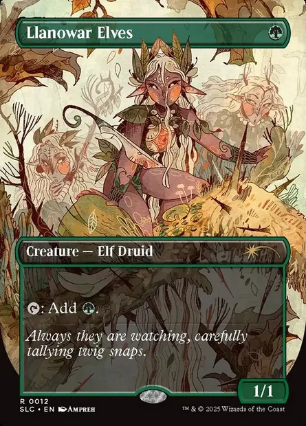 Llanowar Elves, Magic card SLC 12 — Secret Lair Countdown set